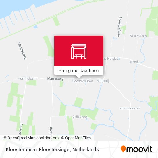 Kloosterburen, Kloostersingel kaart