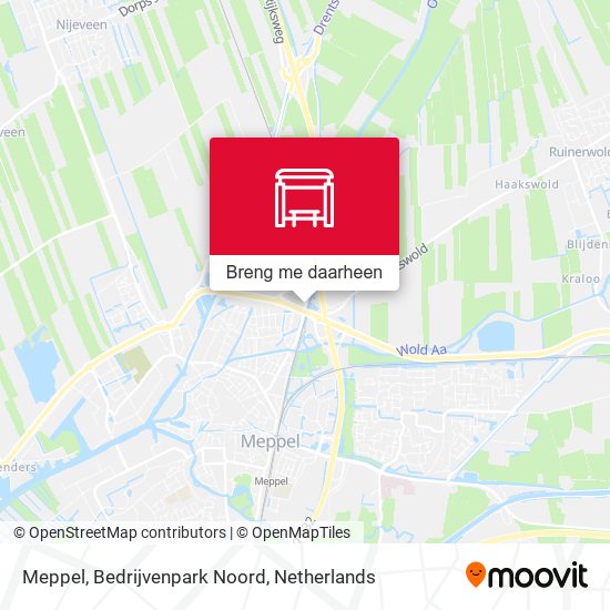 Meppel, Bedrijvenpark Noord kaart