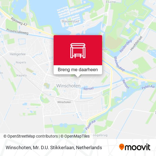Winschoten, Mr. D.U. Stikkerlaan kaart