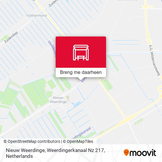 Nieuw Weerdinge, Weerdingerkanaal Nz 217 kaart