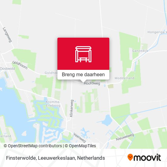 Finsterwolde, Leeuwerkeslaan kaart