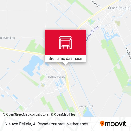 Nieuwe Pekela, A. Reyndersstraat kaart
