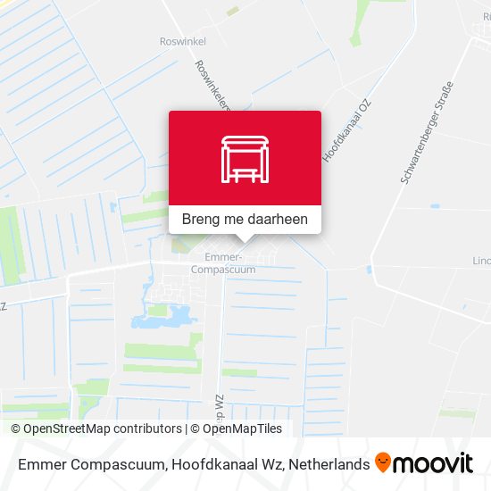 Emmer Compascuum, Hoofdkanaal Wz kaart