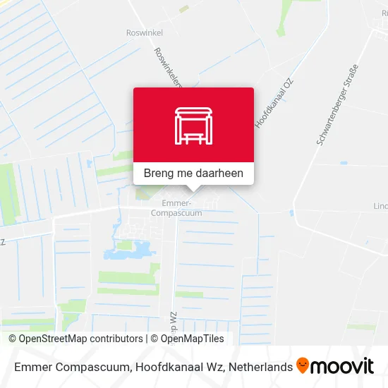 Emmer Compascuum, Hoofdkanaal Wz kaart
