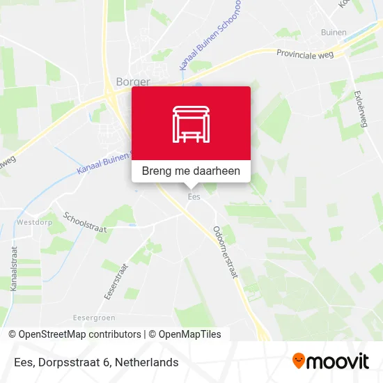Ees, Dorpsstraat 6 kaart