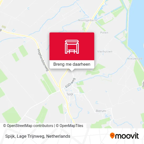 Spijk, Lage Trijnweg kaart