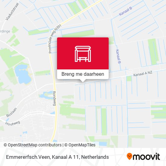 Emmererfsch.Veen, Kanaal A 11 kaart