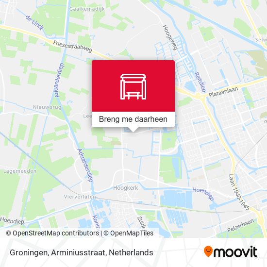 Groningen, Arminiusstraat kaart