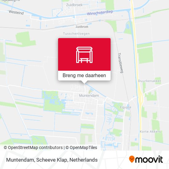 Muntendam, Scheeve Klap kaart