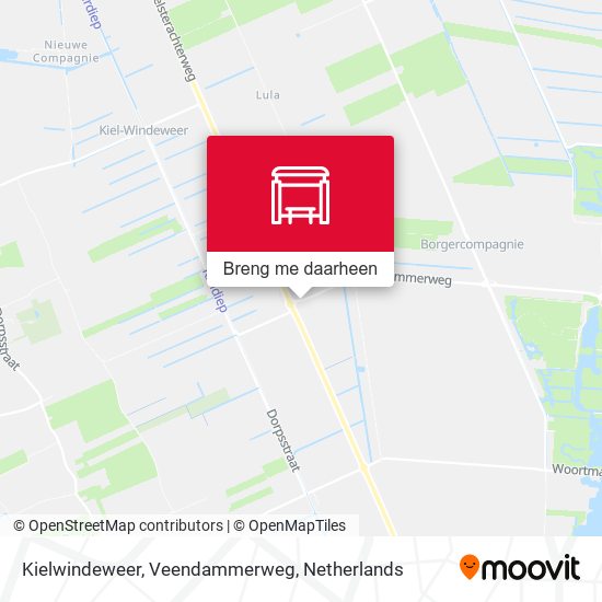 Kielwindeweer, Veendammerweg kaart