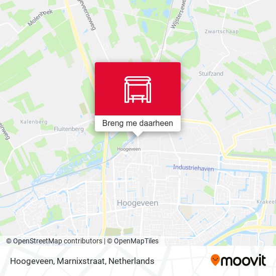 Hoogeveen, Marnixstraat kaart