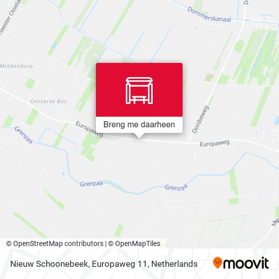 Nieuw Schoonebeek, Europaweg 11 kaart