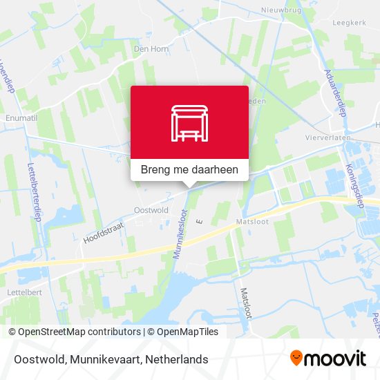 Oostwold, Munnikevaart kaart
