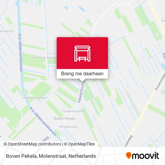 Boven Pekela, Molenstraat kaart