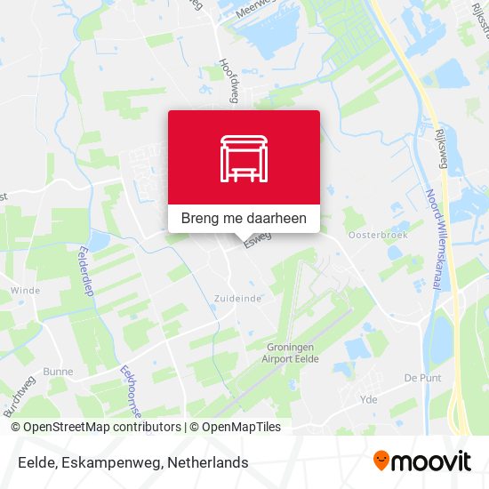 Eelde, Eskampenweg kaart
