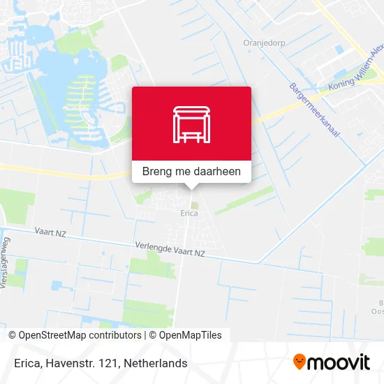 Erica, Havenstr. 121 kaart
