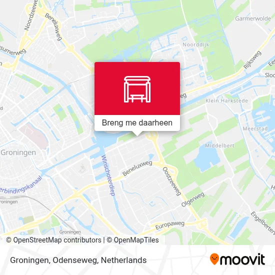 Groningen, Odenseweg kaart