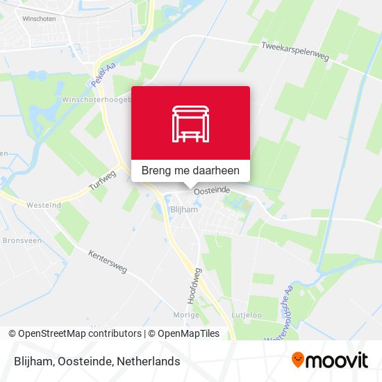 Blijham, Oosteinde kaart