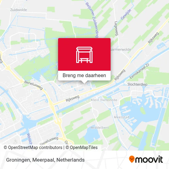 Groningen, Meerpaal kaart