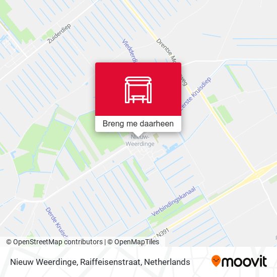 Nieuw Weerdinge, Raiffeisenstraat kaart