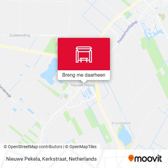 Nieuwe Pekela, Kerkstraat kaart