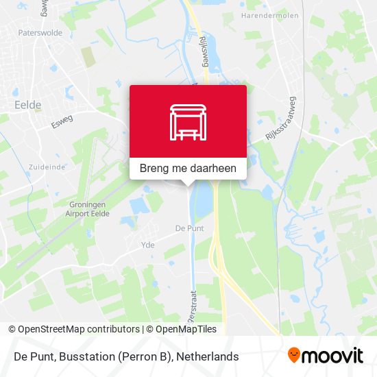 De Punt, Busstation (Perron B) kaart