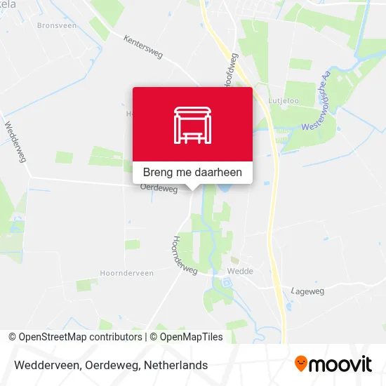Wedderveen, Oerdeweg kaart