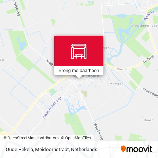 Oude Pekela, Meidoornstraat kaart