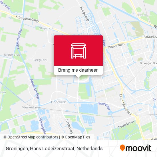 Groningen, Hans Lodeizenstraat kaart