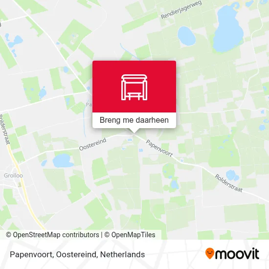 Papenvoort, Oostereind kaart