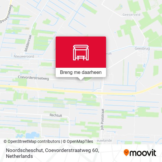 Noordscheschut, Coevorderstraatweg 60 kaart