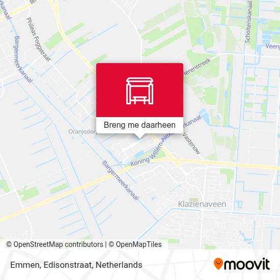 Emmen, Edisonstraat kaart