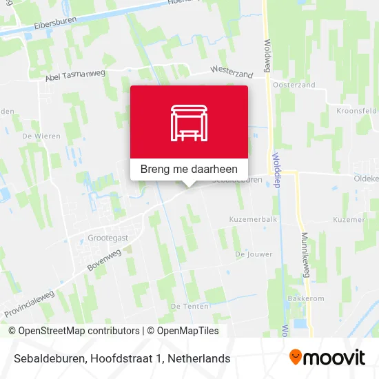 Sebaldeburen, Hoofdstraat 1 kaart
