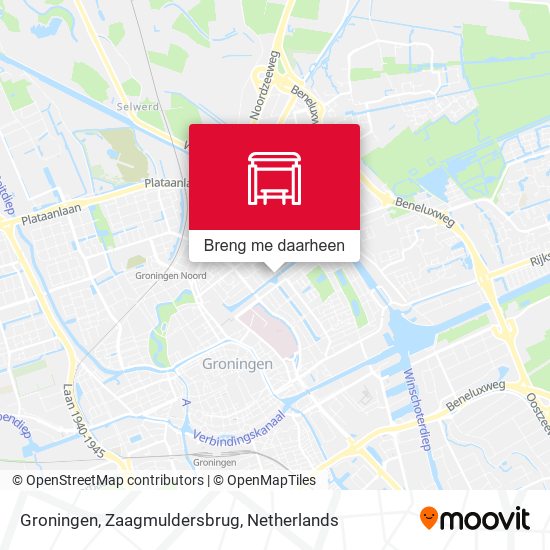 Groningen, Zaagmuldersbrug kaart