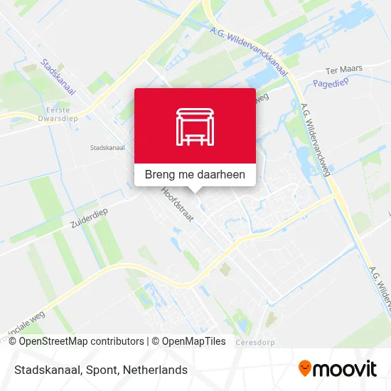 Stadskanaal, Spont kaart