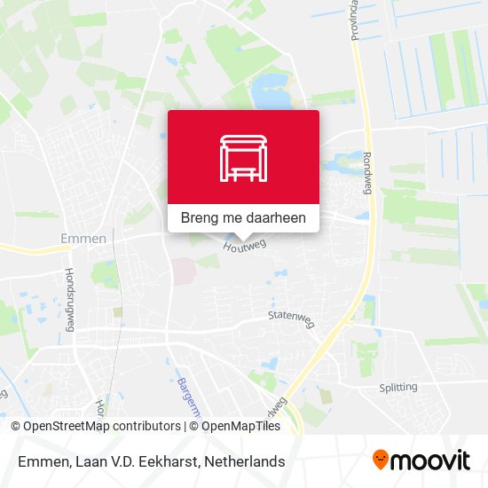 Emmen, Laan V.D. Eekharst kaart