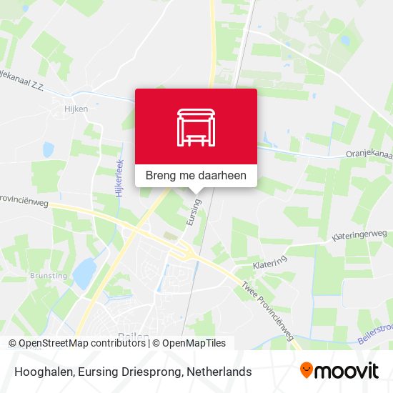 Hooghalen, Eursing Driesprong kaart
