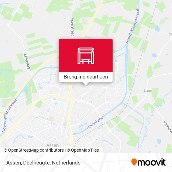 Assen, Deelheugte kaart