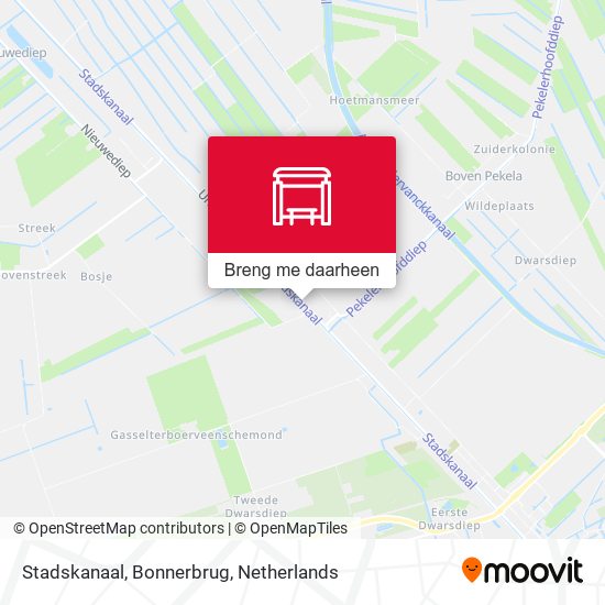 Stadskanaal, Bonnerbrug kaart