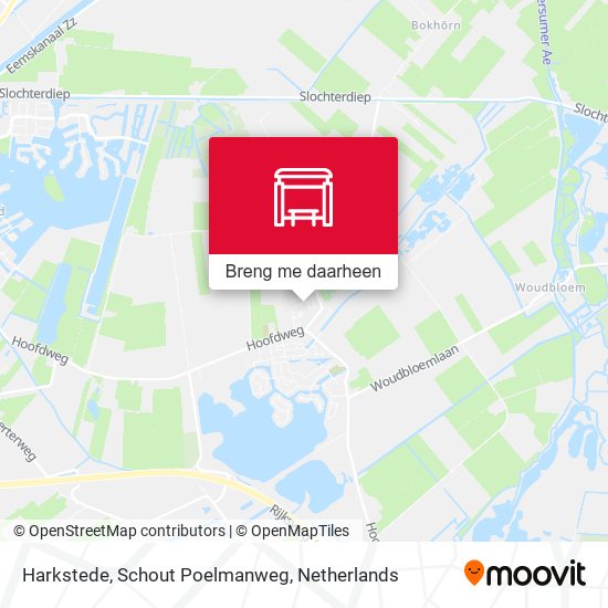 Harkstede, Schout Poelmanweg kaart