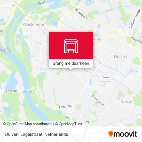 Duiven, Engelstraat kaart