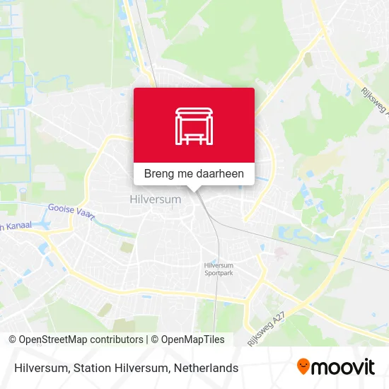 Hilversum, Station Hilversum kaart