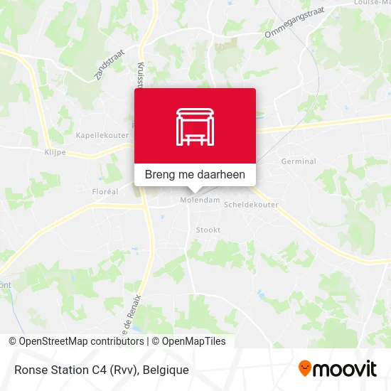 Ronse Station C4 (Rvv) kaart