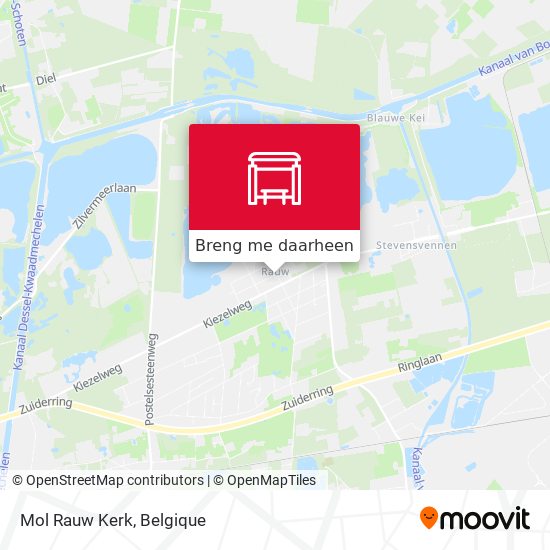 Mol Rauw Kerk kaart