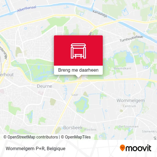 Wommelgem P+R kaart
