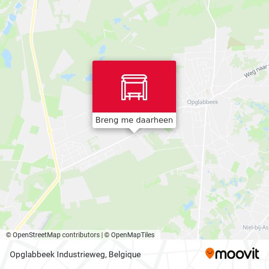 Opglabbeek Industrieweg kaart