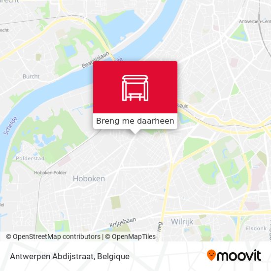 Antwerpen Abdijstraat kaart