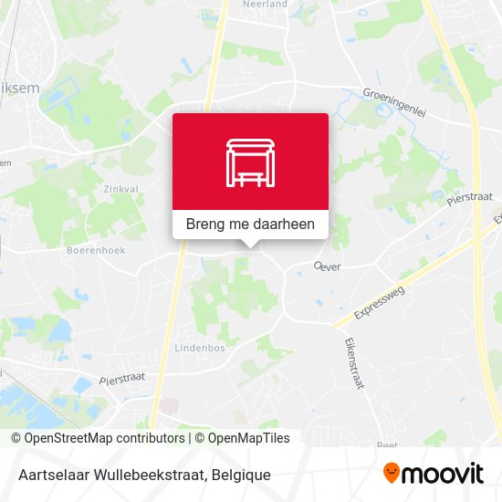 Aartselaar Wullebeekstraat kaart