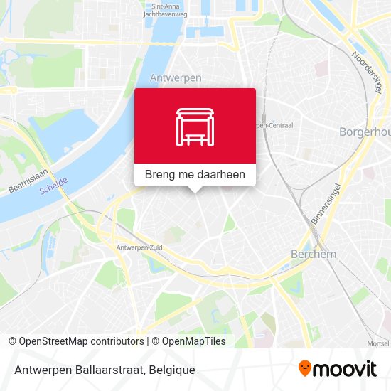 Antwerpen Ballaarstraat kaart
