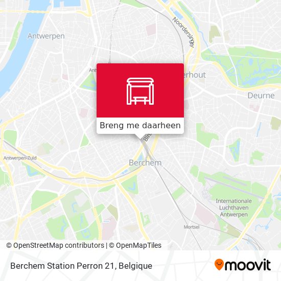 Berchem Station Perron 21 kaart